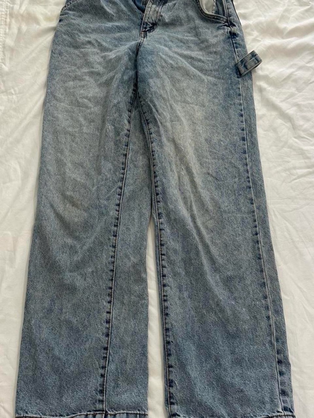 Cotton On High Rise Wide Leg Jeans - Light Blue Wash